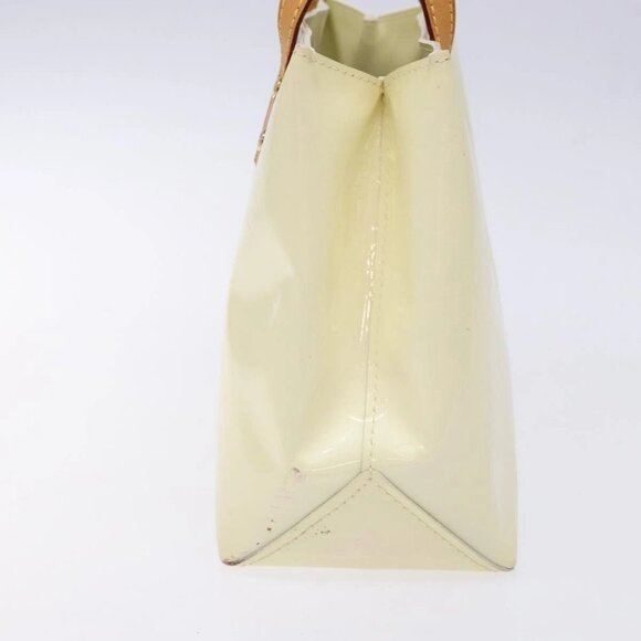 LOUIS VUITTON Monogram Vernis Reade PM Hand Bag Perle M91336 LV Auth 141487 - Picture 7 of 16